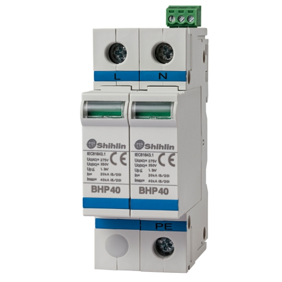 เครื่องป้องกันไฟกระชาก Shihlin BHP-40 40kA 2P(1P+N)