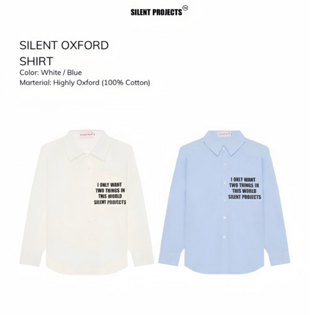 Loose Format SHIRT SILENT OXFORD SHIRT - PREMIUM OXFORD