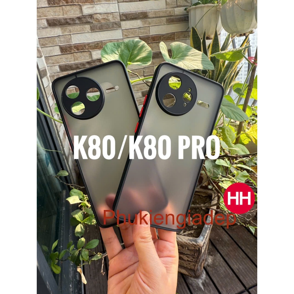 Xiaomi Redmi K80, K80 Pro, K80 Ultra เคสเนื้อด้าน ขอบยืดหยุ่น หลังแข็ง (สีดํา)