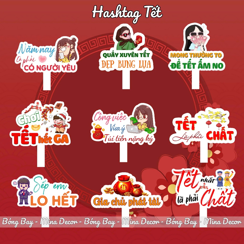 * Hashtag ปาร์ตี้ส่งท้ายปี Tet Hashtag ภาพปีใหม่ hahtag 2026