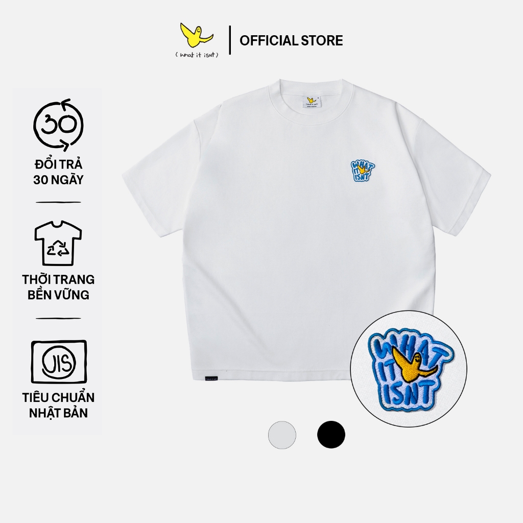 Wii x REPEET Double Knit Bubble Wappen T-Shirt - What it isNt