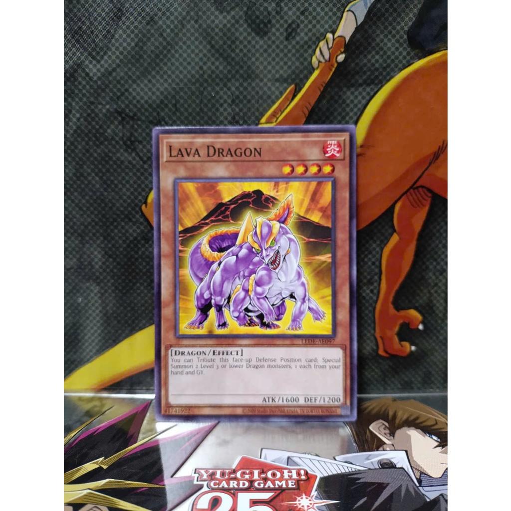 [ Peanut ] Mint90 Yugioh AE Lava Dragon Card (N)