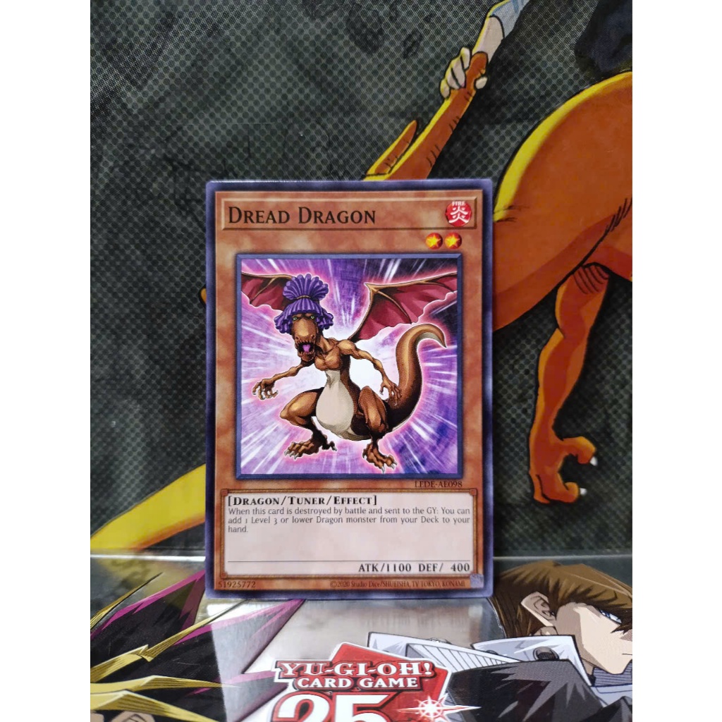 [ Peanut ] Mint90 Yugioh AE Dread Dragon Card (N)
