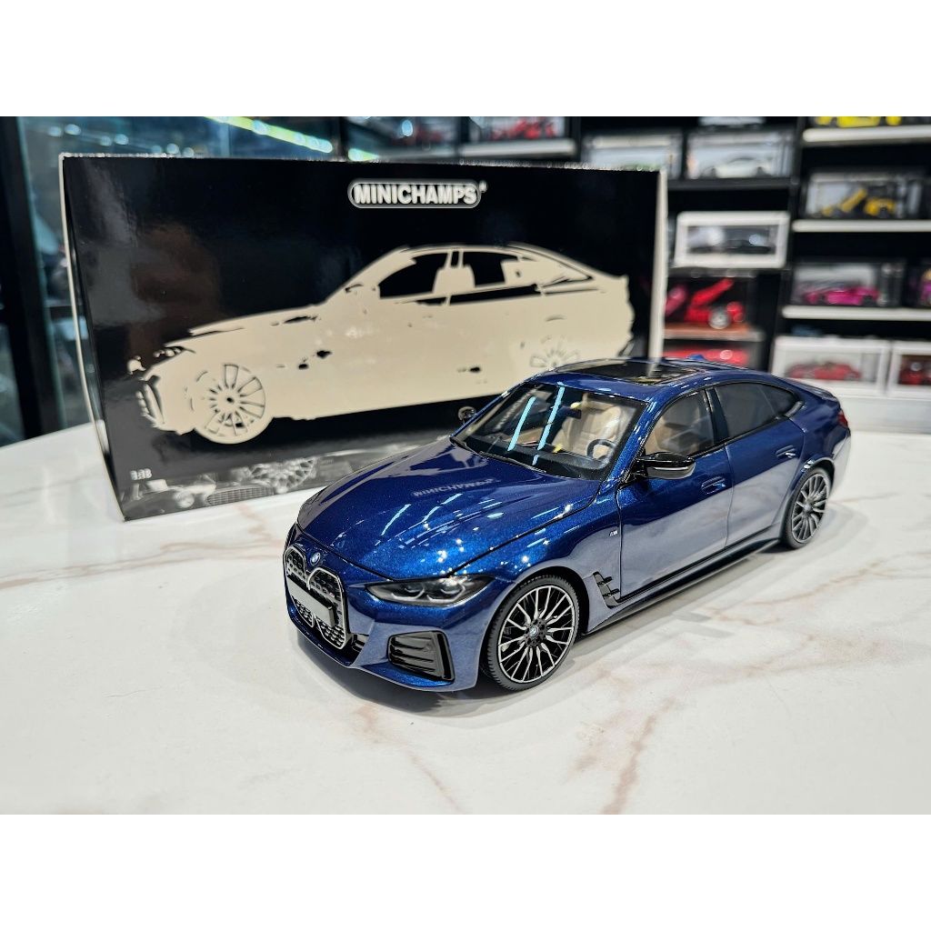 รถ BMW I4 MODEL, 1/18 MINICHAMPS SCALE
