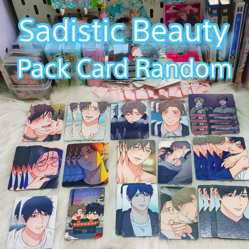 [อย่างเป็นทางการ]แพ็คการ์ด Sadistic Beauty Bl boomtoon การ์ดสินค้าพร้อมแบ็คไลท์มุมโค้งมน dear00 lezh