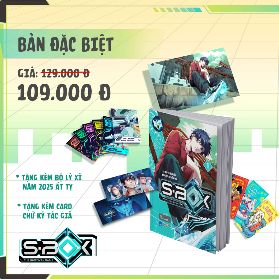 Combo SBox - เกมเอาชีวิตรอด เล่ม 1 (รุ่นพิเศษ & Limited Edition) - Light Comic VN