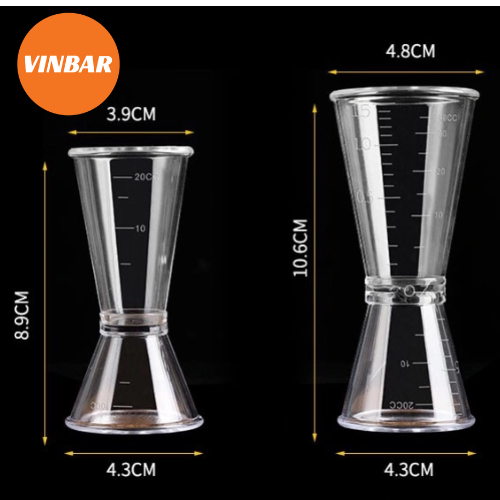 JIGGER/ZIGGER พลาสติก 10-20ML และ 20-40ML
