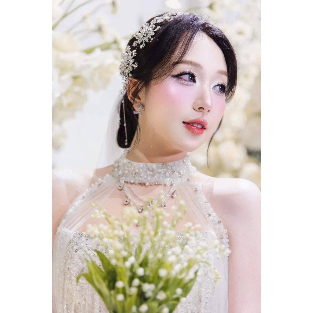 มาเน่แอปริคอทเดี่ยวสําหรับเจ้าสาว - [BOM0423] - PKCMINHTAM - [ภาพจริง]