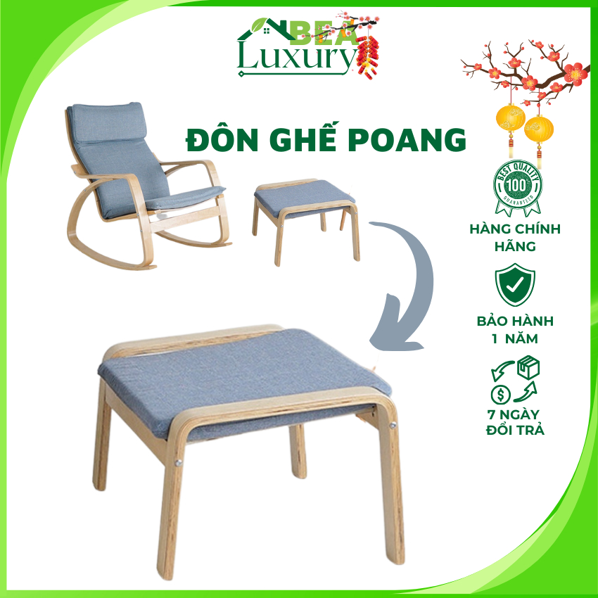 เก้าอี้โยก Poang เก้าอี้พักผ่อน อ่านหนังสือ ตกแต่งห้อง พร้อมกรอบไม้เบิร์ชคุณภาพสูง