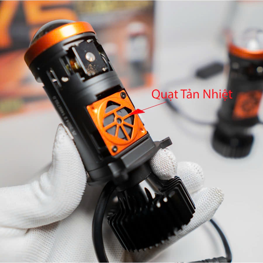 H4 Y5 Pro 2025 Mini Ball Bearing Light Super Phase 2 พัดลมหม้อน้ํา 65W สําหรับรถยนต์และรถจักรยานยนต์