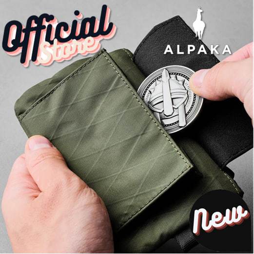 ALPAKA ZIP POUCH COIN BAG สําหรับ COINS, การ์ด, เงิน, และอื่นๆ