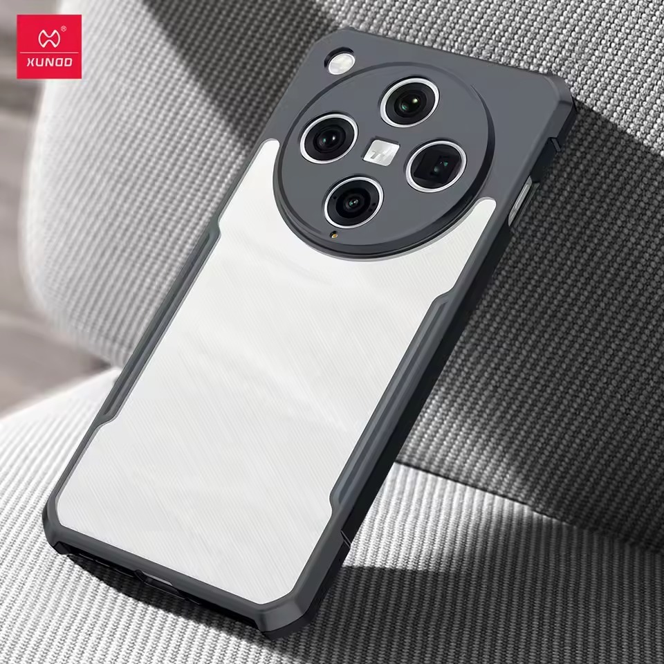 XUNDD OPPO Find X8/ Find X8 Pro/ Find X8 Ultra Case - กันกระแทก ชายแดนสีดํา