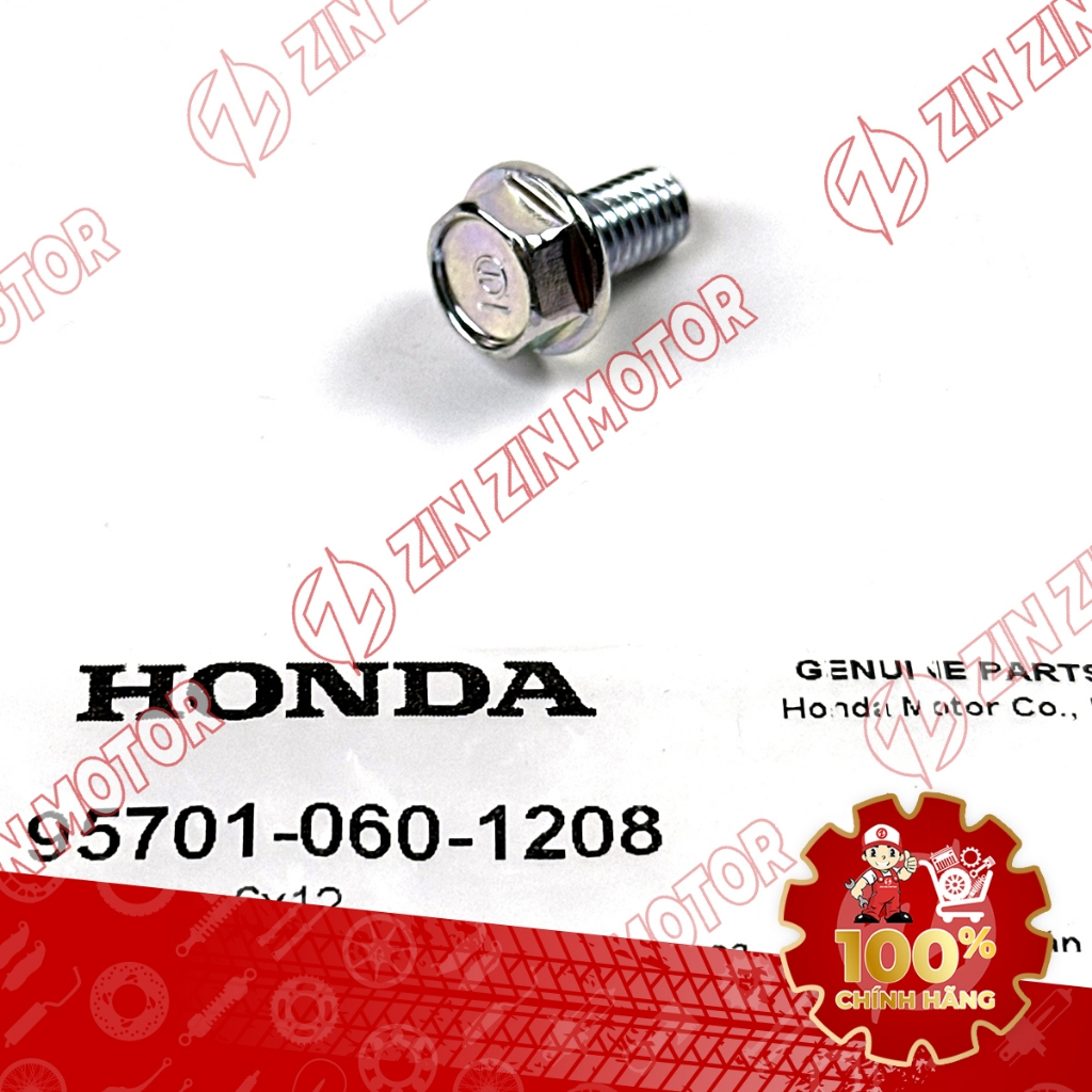 HEXAGONAL BOLTS 6X12MM 95701-06012-08 การใช้งานทั่วไปของ MONY ของแท้ VEHICLES - ZZM