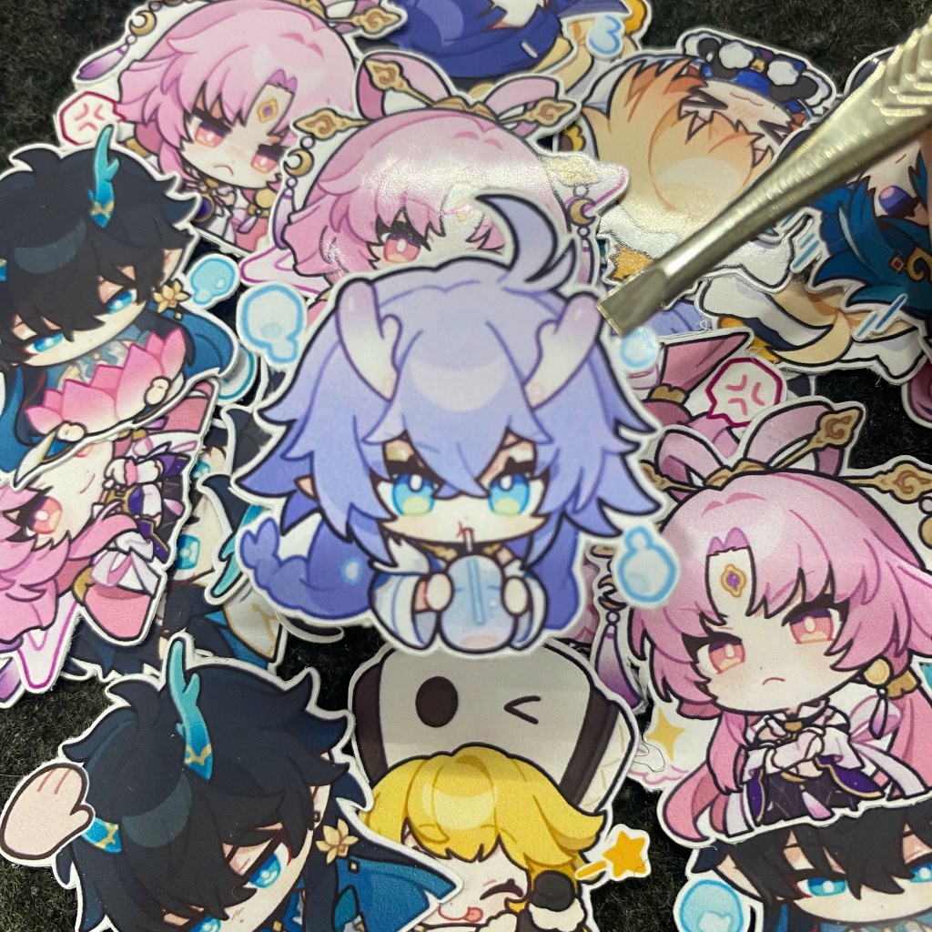 สติ๊กเกอร์ อะนิเมะมังงะ Honkai Star Rail สติกเกอร์ Honkai Star Rail Glitter ลามิเนต ST08