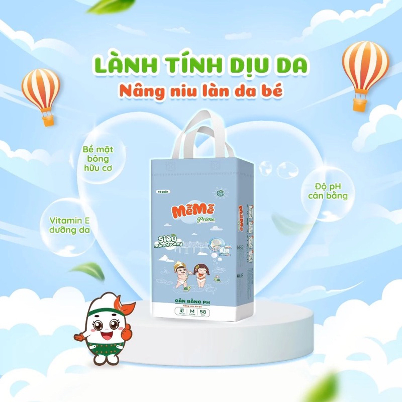 ผ้าอ้อม ผ้าอ้อม Me Me Prime ไซส์ S,MLXL สําหรับเด็กทารก