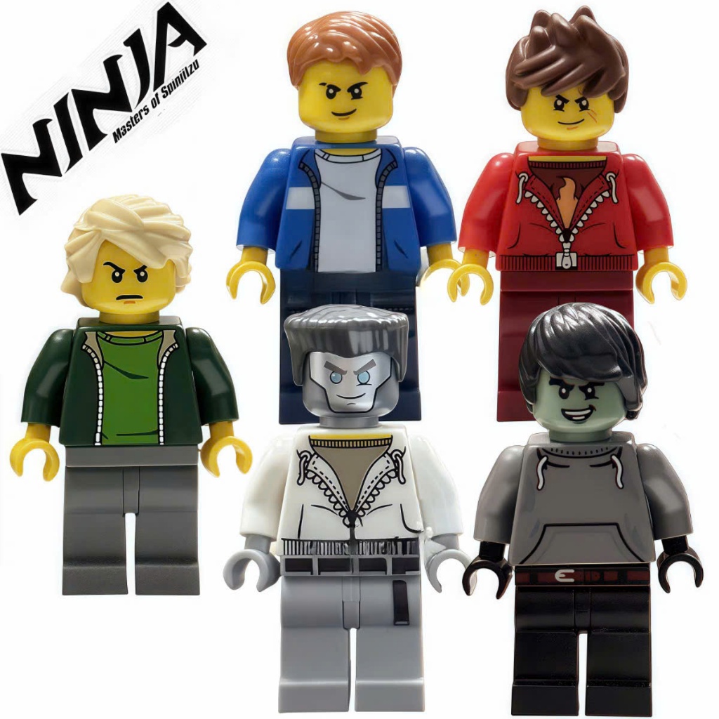 Minifigures Ninjago ประกอบของเล่นชุดลําลองของนินจา -10 ชิ้น