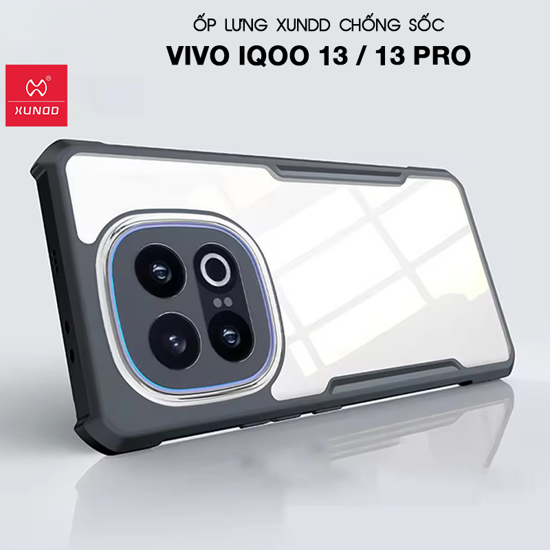 XUNDD เคส Vivo iQOO 13/ 13 Pro - กันกระแทก ด้านหลังลาย ขอบ TPU
