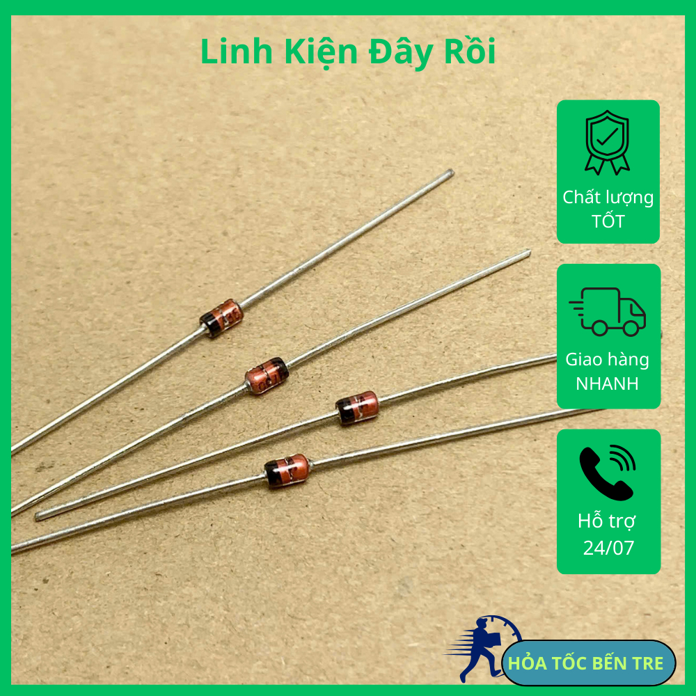 เครื่องปรับแรงดันไฟฟ้า 5 ชิ้น DIEDE 6V8 DIODE ZENER 6.8V 1W