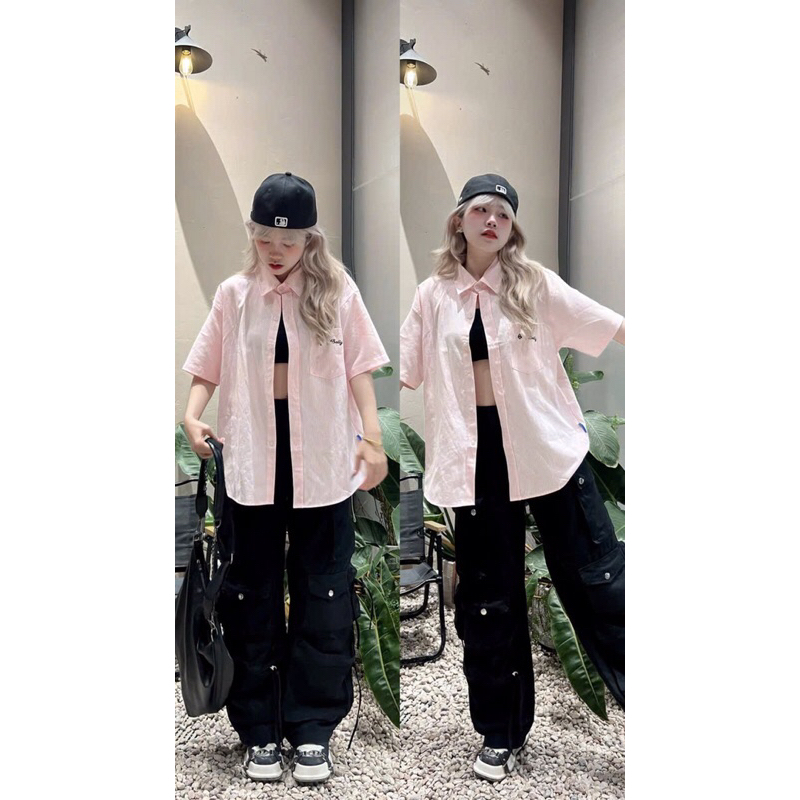 เสื้อเชิ้ตลาย Belly Bear unisex _HT.Store96