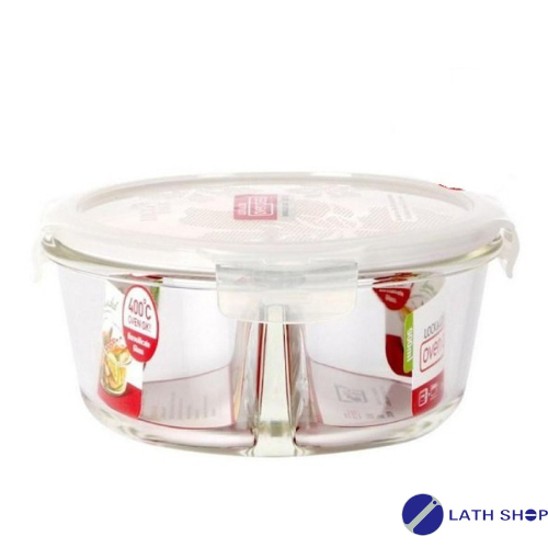LocknLock LLG861D กล่องแก้วทนความร้อน 900 มล. พร้อมช่อง 2 ช่อง - สินค้าของแท้
