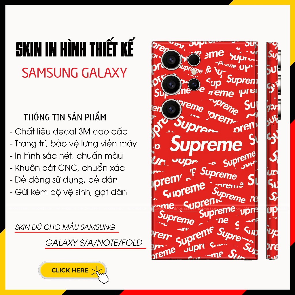 Samsung S22/S23/S24 Ultra/Fold4/5/6 3M Full Back Edge Skin Sticker |SK_PT141| แม่พิมพ์ตัด ซีเอ็นซี ด