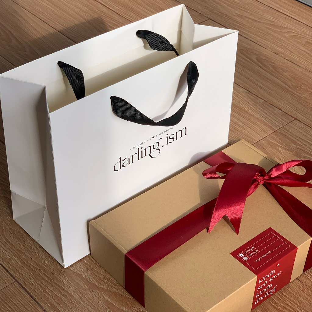 DARLING.ISM - อุปกรณ์เสริมถุงของขวัญกระดาษสีขาว