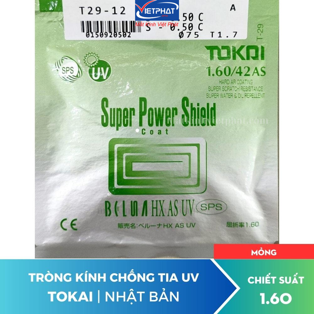 TOKAI 1.60AS SPS UV400 เลนส์ญี่ปุ่น