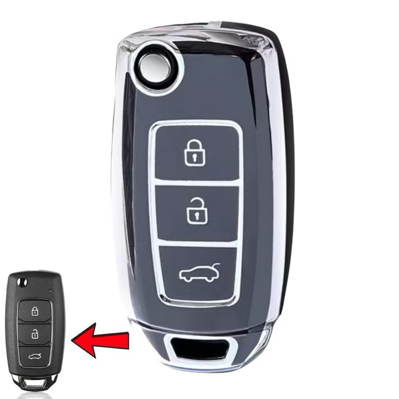 เคสหนัง TPU สําหรับกุญแจ Toyota รุ่น V28 ทําจากพลาสติก