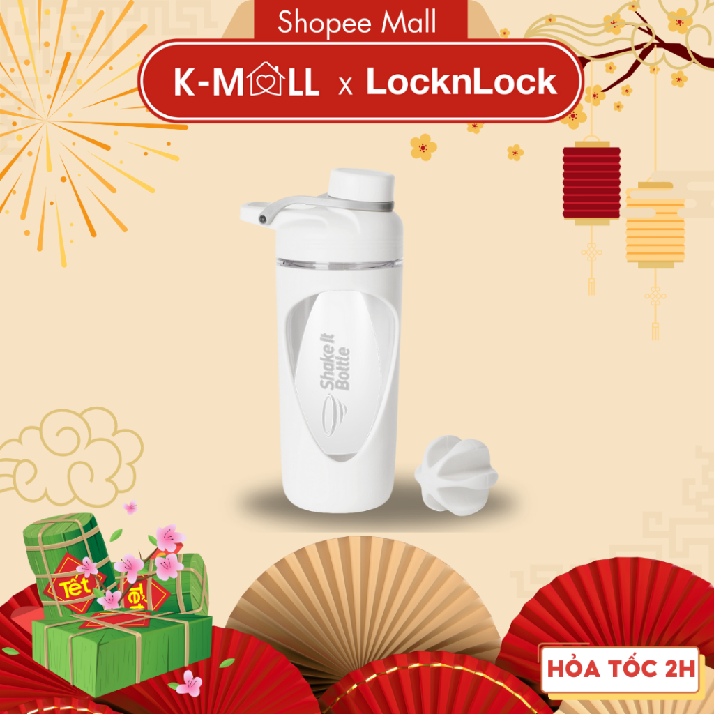 Balance Shake it Locknlock HAP949WHT เครื่องปั่นสีขาว พร้อมความจุสําเร็จการศึกษาและด้ามจับ - K-MALL