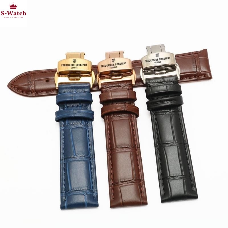 สายนาฬิกา Frederique Constant Butterfly Buckle ขนาด 18,19,20,21,22 (1001)