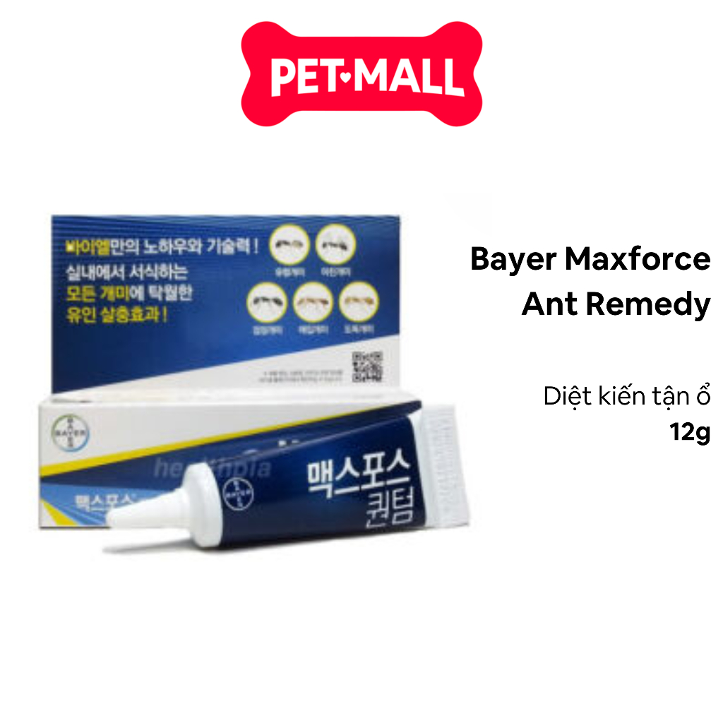 Bayer Maxforce Ant Remedy Ant Kill Gel 12g - มีประสิทธิภาพสําหรับมด Petmall ทุกประเภท