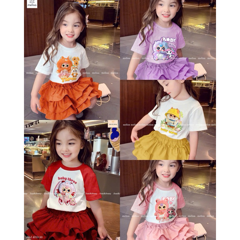 Very pretty BABY THREE Set for BABY girls 12-45kg