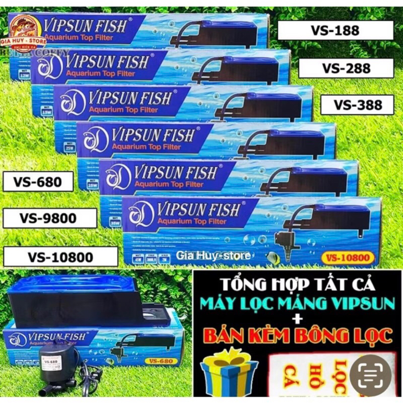Vipsun VS Aquarium Trough Filter Pump 188 - 288 - 388 - 680 - 9800 - 10800 - VIEW CLASSIFICATION