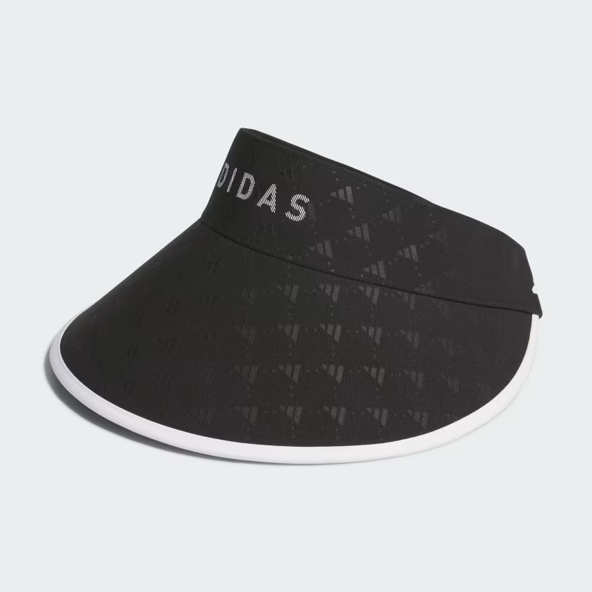 หมวกครึ่งลายปีกกว้าง Adidas - สีดํา