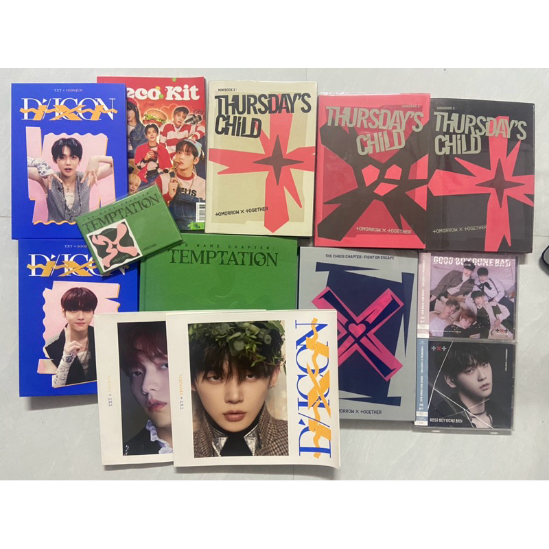 เปรียบเทียบอัลบั้ม TXT Kpop Empty Txt อัลบั้มไม่มีการ์ดราคาถูก txt อัลบั้ม Yeonjun Beomgyu Soobin Ka