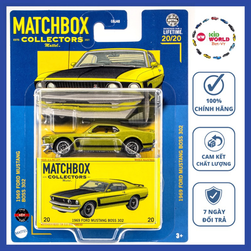 Matchbox Collectors Series 1969 Ford Mustang Boss 302 HVW25 รถโมเดล