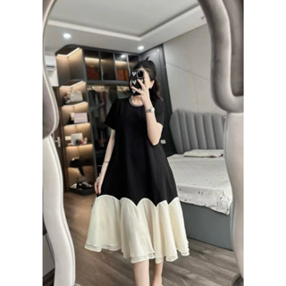 ชุดคลุมท้องยาวผ้าข้ามร่างกายสีดําหนาด้วยหางปลาแฟชั่นที่สง่าง…