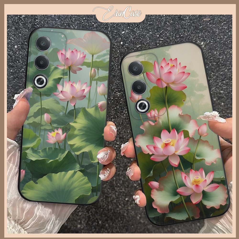 เคส Oppo A80 ลายดอกบัว ใจเย็น ความสงบใจ