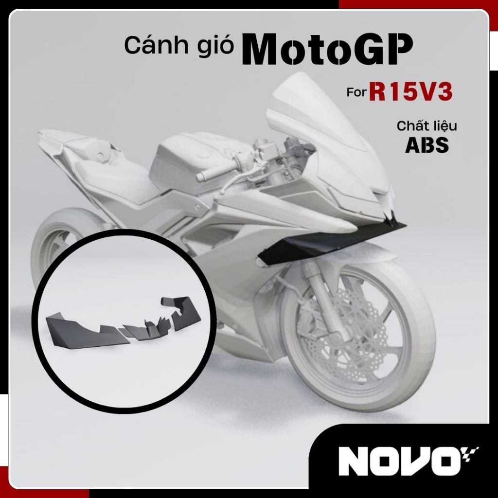 ใบพัด Moto GP สําหรับ R15V3 - วัสดุ ABS คุณภาพสูง - สินค้าพิมพ์ 3D