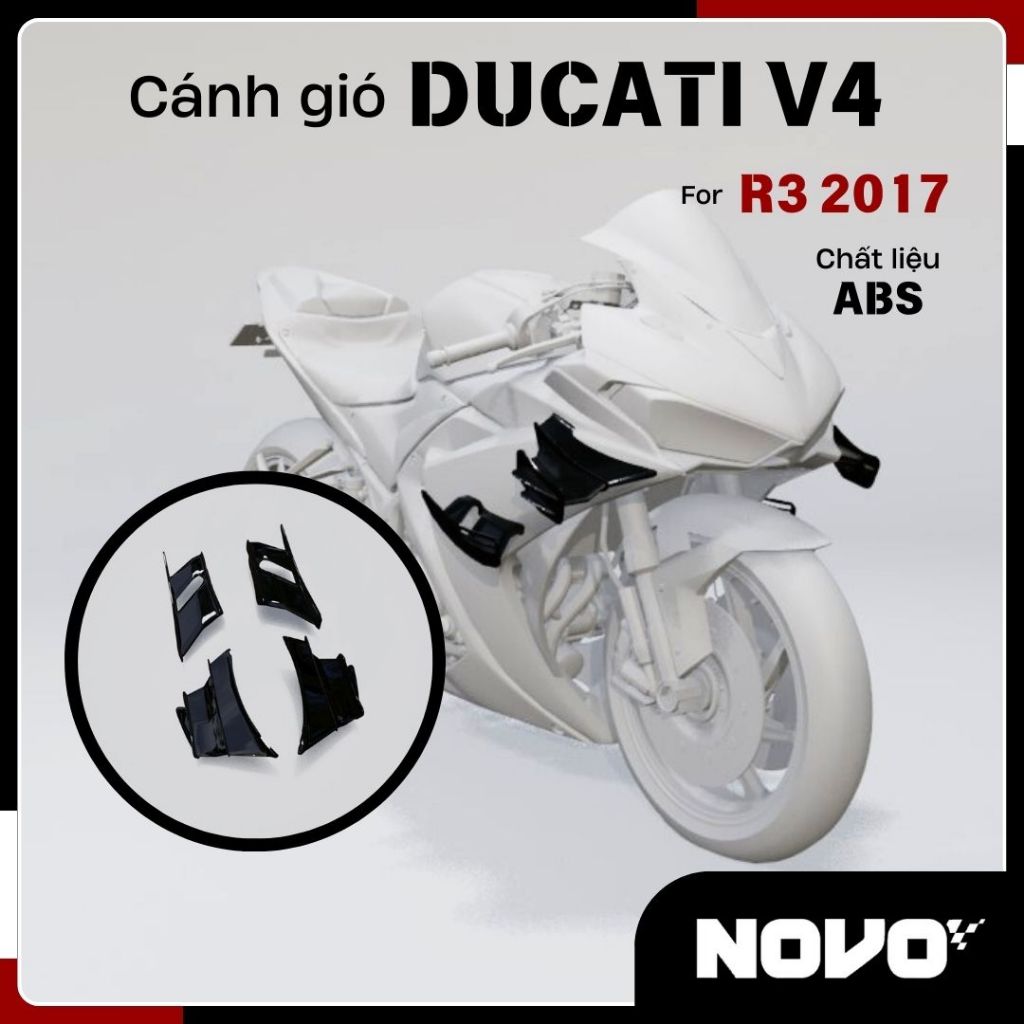Ducati Superleggera V4 Wind Wing สําหรับ Yamaha R3, R25 2014 - 2018