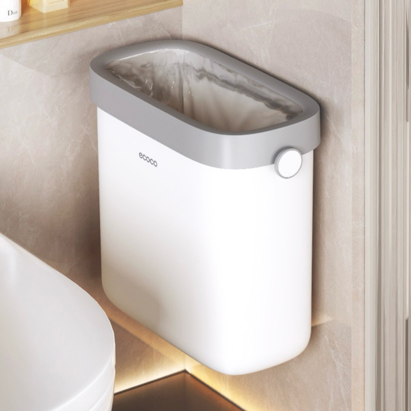 ถังขยะทรงสี่เหลี่ยม WITHOUT LID สําหรับมุมแคบติดผนังสําหรับห้องครัวห้องน้ํา Ecoco - ECOCO 24219,2422