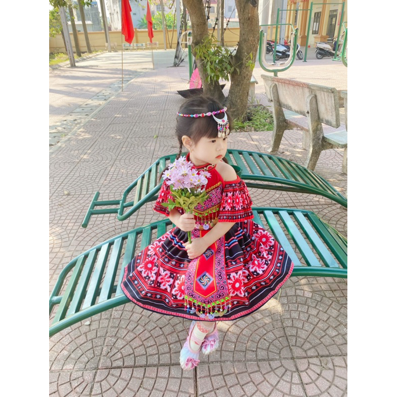 HMONG ETHNIC COSTUME SET FOR GIRLS (ทุกขนาด)