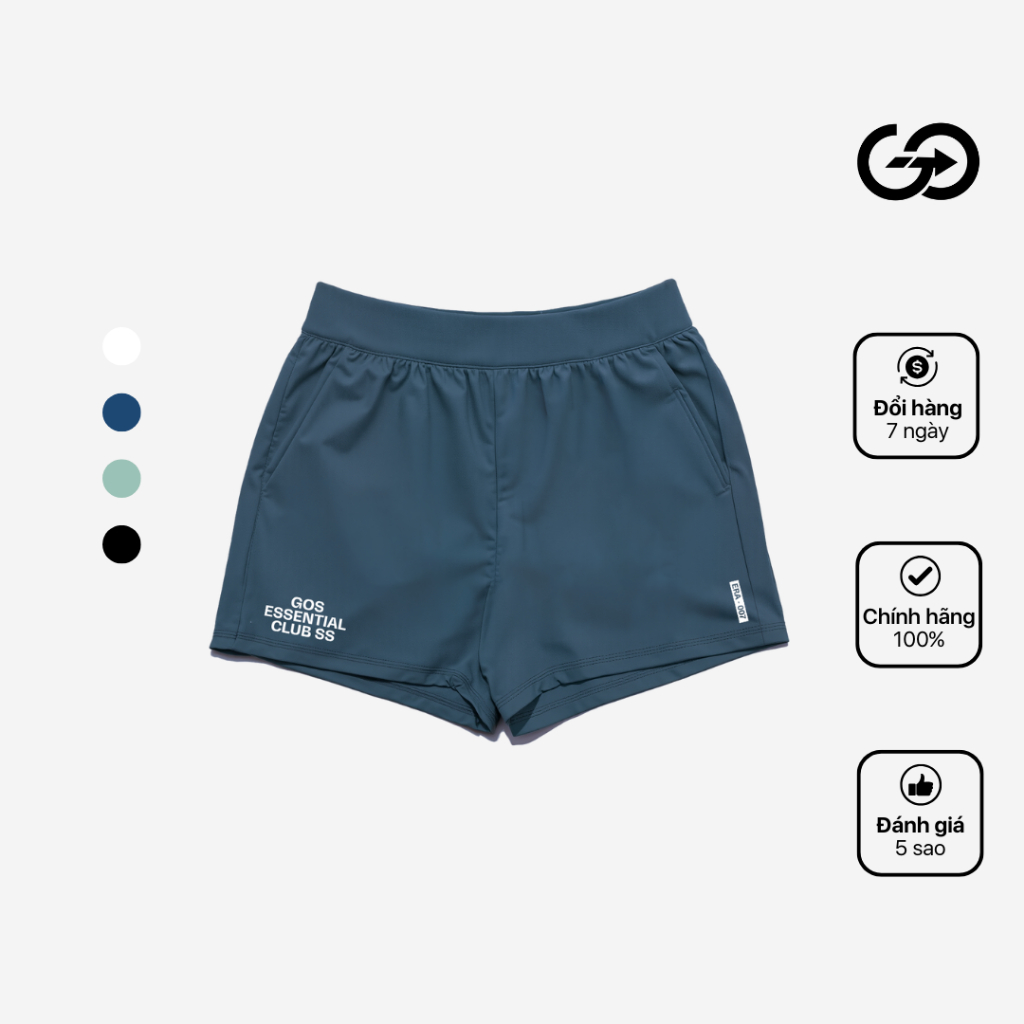 (Slim Fit ขาสั้น) กางเกงวอร์ม GOS Club E2