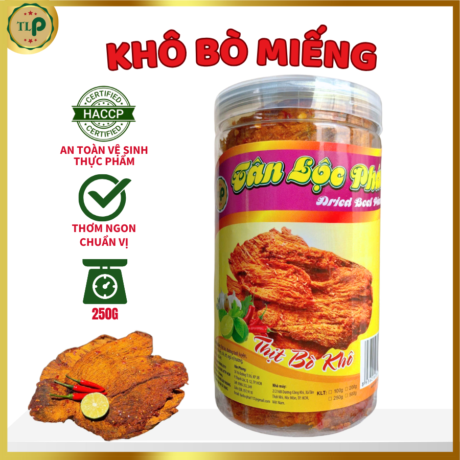 TAN LOC PHAT HU SOFT DRIED BEEF PIECES 250G