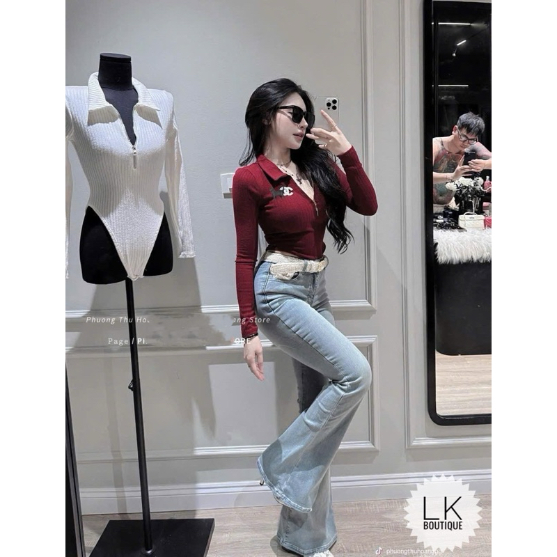 บอดี้สูทผู้หญิงคอปกซิป (BONUS) BDS