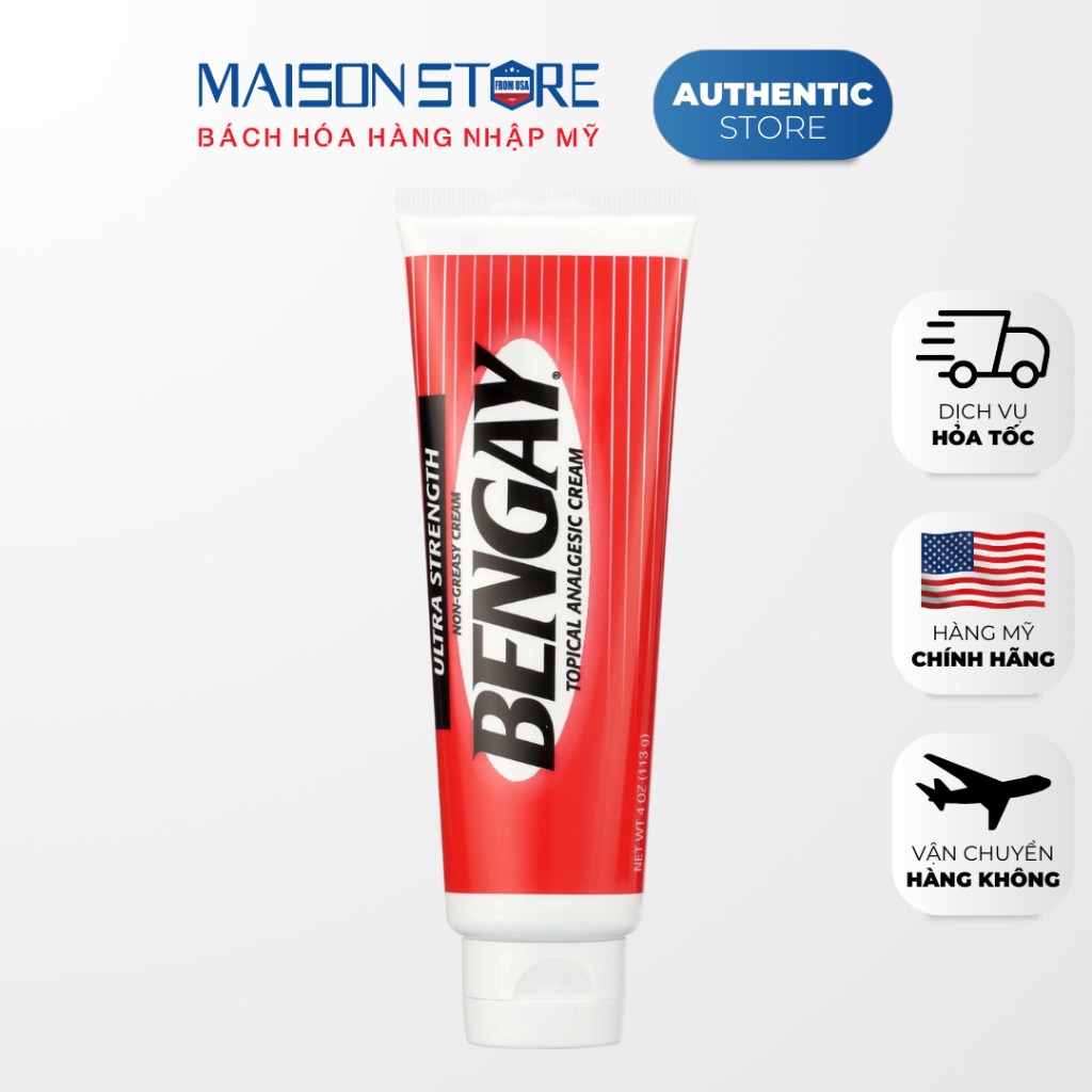 Bengay ULTRA MASSAGE HOT CREAM (113g) - นําเข้าจากอเมริกา