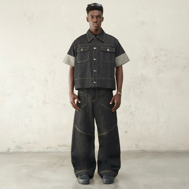 Whipworkshop เสื้อและสตรี / แจ็คเก็ตจาก Raw Denim Dod Raw Denim Top