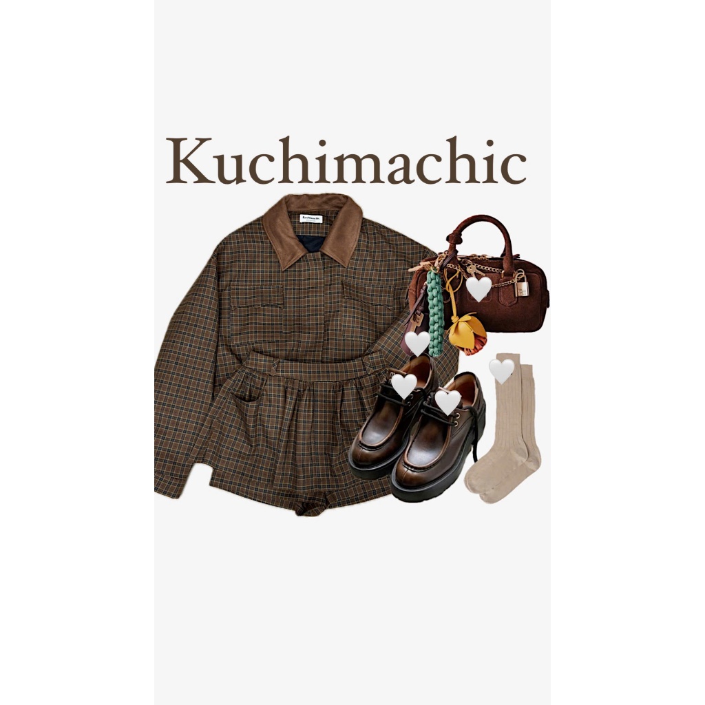 Kuchimachic - (ชุด Rulaus) Rufus Bomber Jacket/กระโปรง Rufus สีแดงในวัสดุ Tuypsi