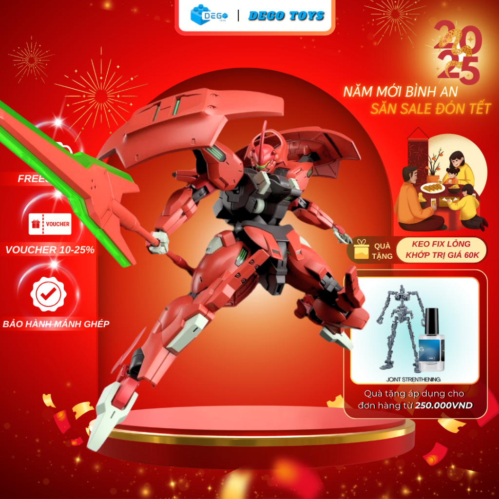 โมเดลประกอบ Hg Darilbalde XFS Xingfeng สเกล 1/144 สูง 12 ซม. Darilbalde DEGO Toys ของเล่นประกอบโมเดล