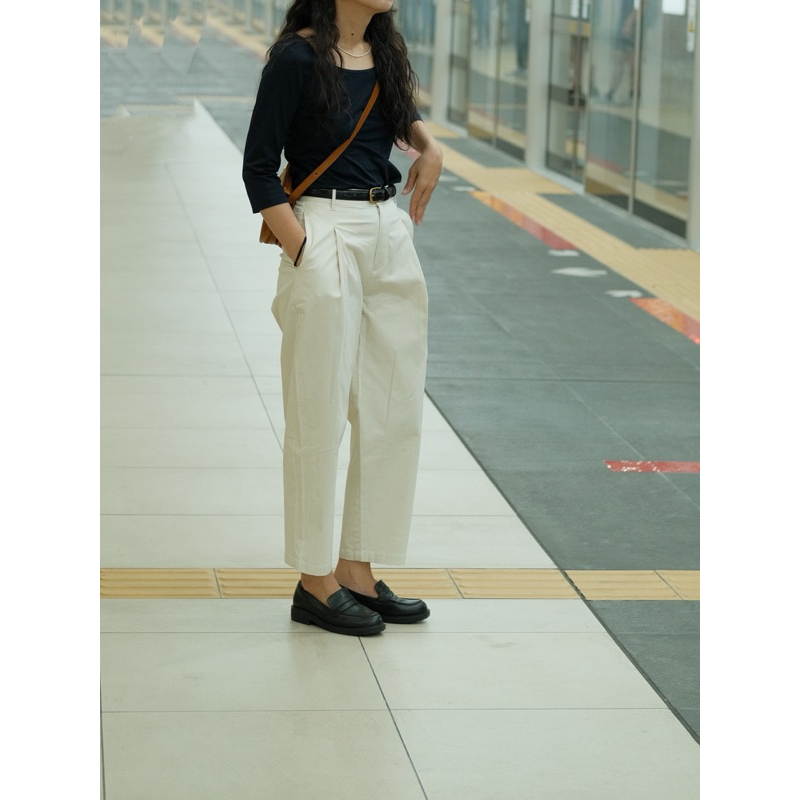 AIMEE- KAKI TROUSERS - KAKI TROUSERS